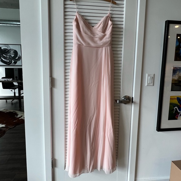 Hayley Paige Bridesmaid Dress - Style 5703, Blush - Picture 6 of 6